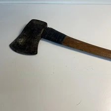 Vintage Craftsman Single Bit Axe Steel Head Wood Handle USA