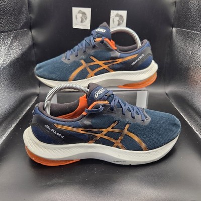 Asics Gel-Pulse 13 Herren Unisex Laufschuhe Blau Orange 1011B175 Größe UK 6
