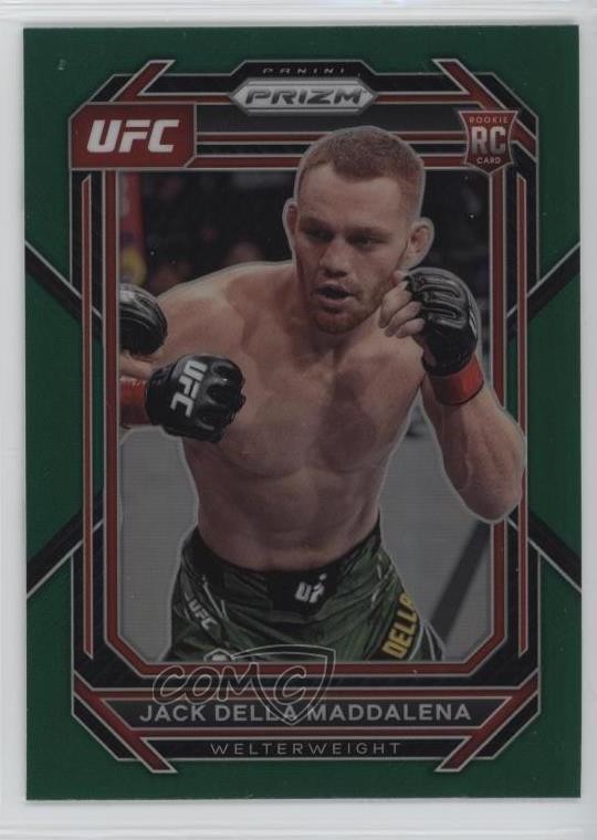 2023 Panini Prizm UFC Green Prizm Jack Della Maddalena #187 00jz