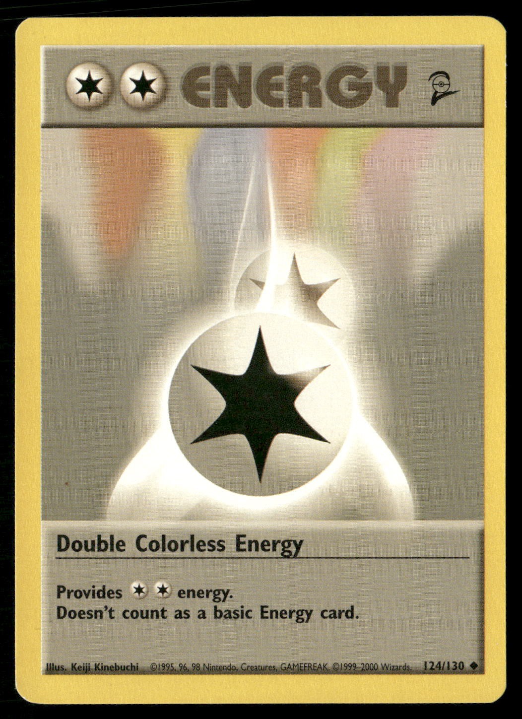 Double Colorless Energy 124/130 Uncommon Base Set 2 Pokemon Near Mint