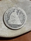 1877 PHILADELPHIA Seated Liberty Quarter SILVER
