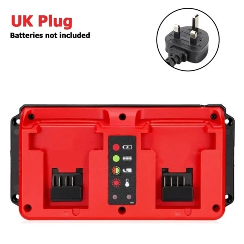 90W Schnell Ladegerät für Milwaukee 18V Akku Dual Ports 48-11-1862 48-11-1880 - Bild 10 von 11