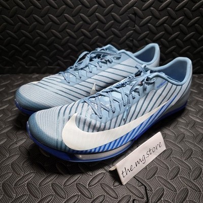 Nike Air Zoom Maxfly 2 Denim Turquoise Track Spikes Blue Men's Sz