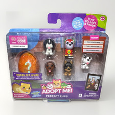 Jazwares Adopt Me Perfect Pups Water-Reveal Egg Playset 6 Robo Dog Set