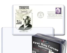 NEW (100 PK)  BCW First Day Cover Postcard Toploader & Sleeve- Combo Pack
