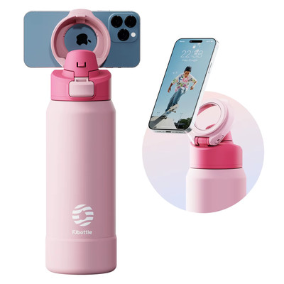 Magnetische Thermoskanne Sport Wasserflasche aus Edelstahl mit Halter von 