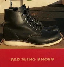 ULTRA RARE JAPAN RED WING 9070 BLACK HARNESS ROUND TOE BOOTS SIZE 10D