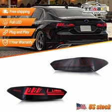 Full LED Tail Lights for Toyota Camry Sedan 2018-2024 W/Start up animation RH LH