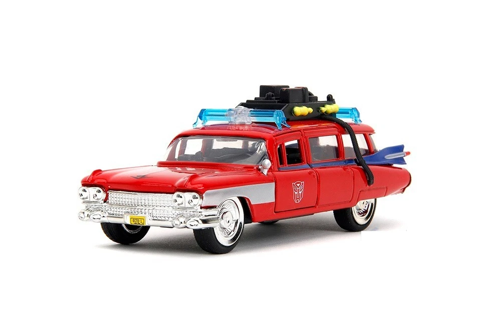 Ghostbusters Ecto-1 Cadillac Ambulance TRANSFORMERS Mash-up 1959 JADA 5'', 1:32 - Image 3 of 4