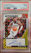 2023-24 Panini Mosaic Damian Lillard #AM-LIL Choice Autograph