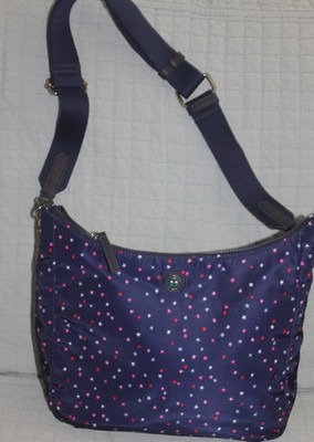 Talbot's Nylon Navy Stars Red White Blue Crossbody HandBag Fast Shipping