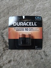 Duracell CR2 Lithium Batteries 3 Volt 2 pack on card March 2034 Expiration Date