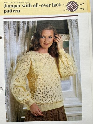 Original Strickanleitung - Damen Pullover Pulli Pulli  