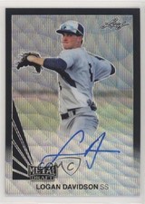 2019 Leaf Metal Draft 1990 Throwback Black Wave 2/7 Logan Davidson Auto 0w7
