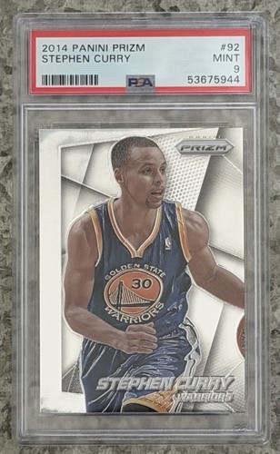 2014-15 Panini Prizm Stephen Curry #92 PSA 9 Golden State Warriors