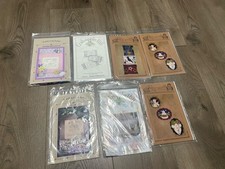 Lot Of 7 Pillow Designs, Needle Art, Charts, Instructions, Cross Stitch, Wool