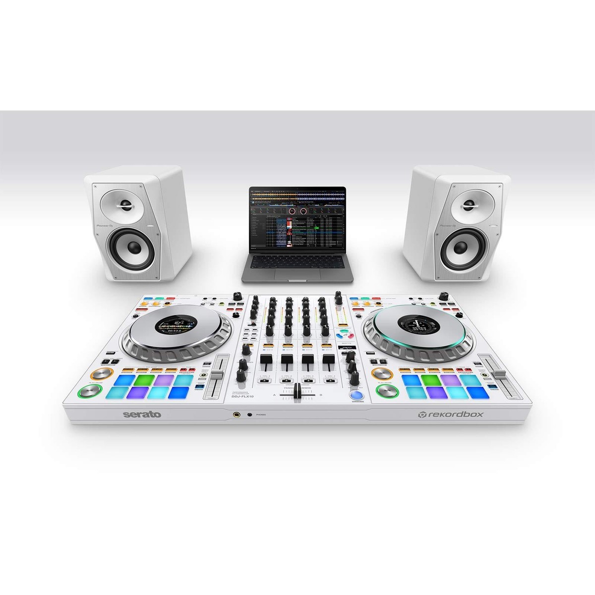 Pioneer DDJ-FLX10-W 4-Channel rekordbox Serato Pro DJ Controller