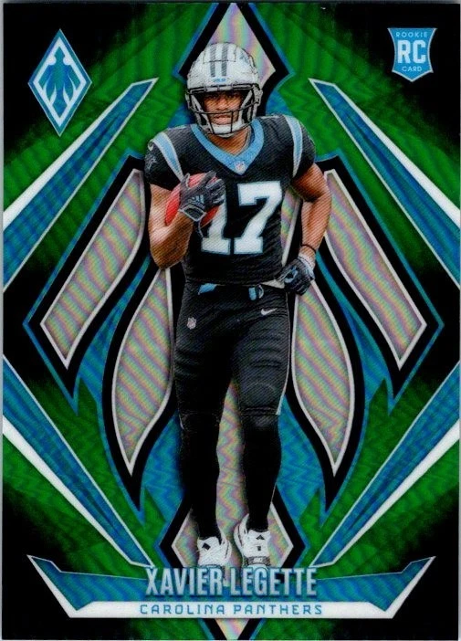 Xavier Legette 2024 Panini Phoenix RC Rookie Card Green Fade /199 Panthers #249