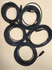 Lot Of 5 PCs 25' Feet Long 3pin XLR cables NEUTRIK