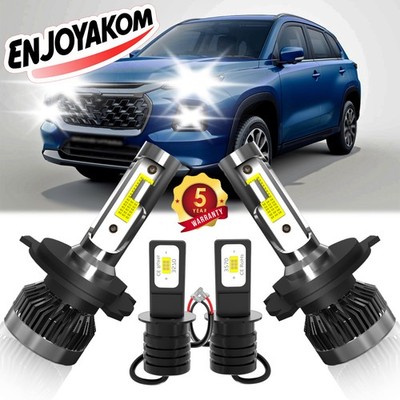 Car LED Headlight Hi/Low + Fog Lights Bulb For Suzuki Grand Vitara 2001-2005