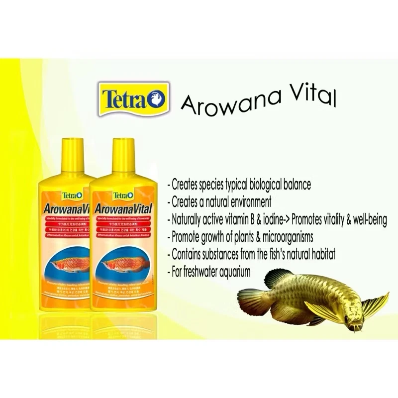 TETRA AROWANA VITAL 2*500ML | B-VITAMINS + IODINE | BOOSTS COLOR, GROWTH, HEALTH - Image 2 of 4