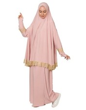 Damen Gebetskleid Khimar & Rock 5 Farben Abaya Namaz Elbisesi Prayer Dress Islam