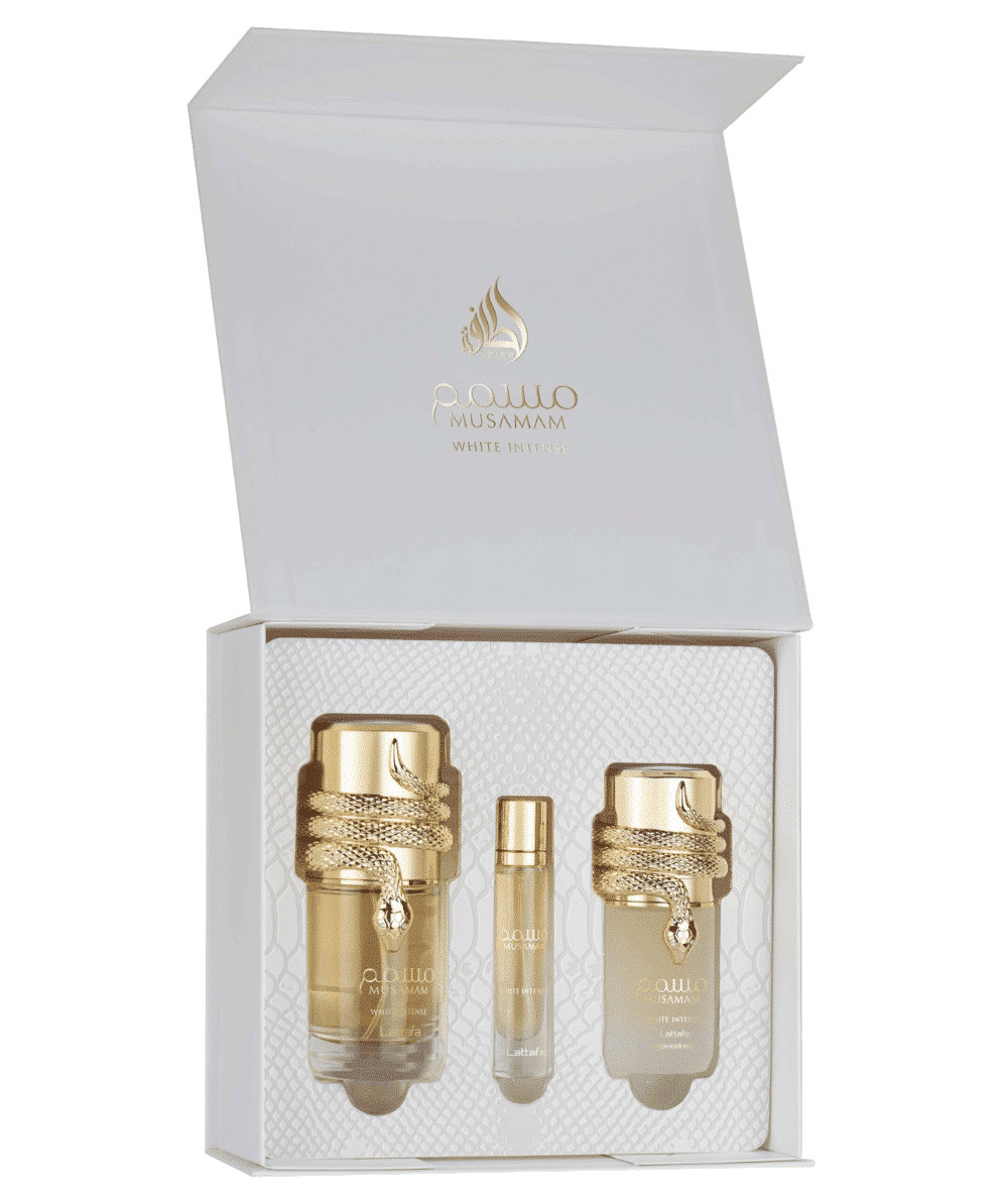 Lattafa Musamam White Intense : Eau de Parfum 100ml boisée et musquée pour homme et femme