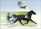 Indian Silver Trotting Stefan Nylander Race Horse Aland Finland FDC Maxi C 2015