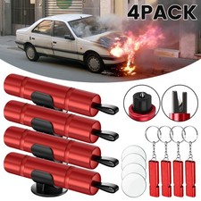 4 St&uuml;ck Auto Notfallhammer Gurtschneider Fensterbrecher Safety First mit Pfeife