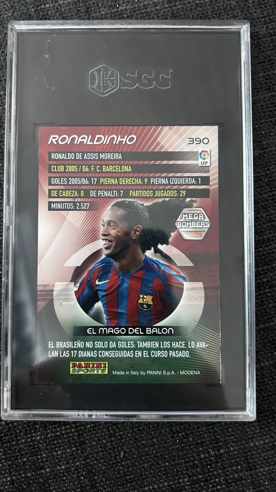 2006-07 Panini Megacracks Ronaldinho SGC 8 MEGABOMBERS Foto 2 de 2
