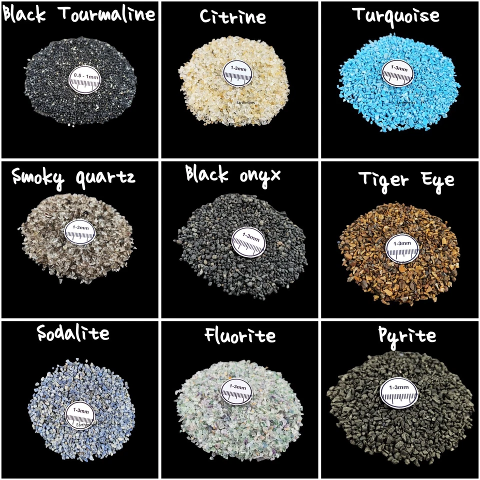 Natural Coarse Crushed Gemstone 1-3mm For Jewelry Making Wood work Wood Inlay - Image 4 of 4