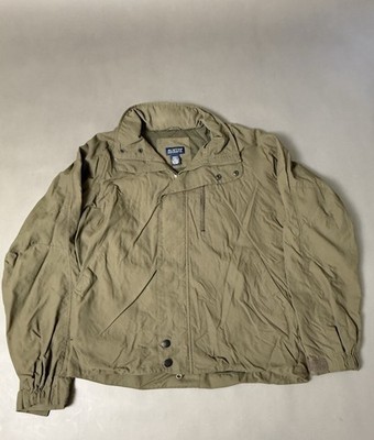 Austin Clothing Co. Men s Olive Green Sailing Jacket Zip Up Button Size medium M