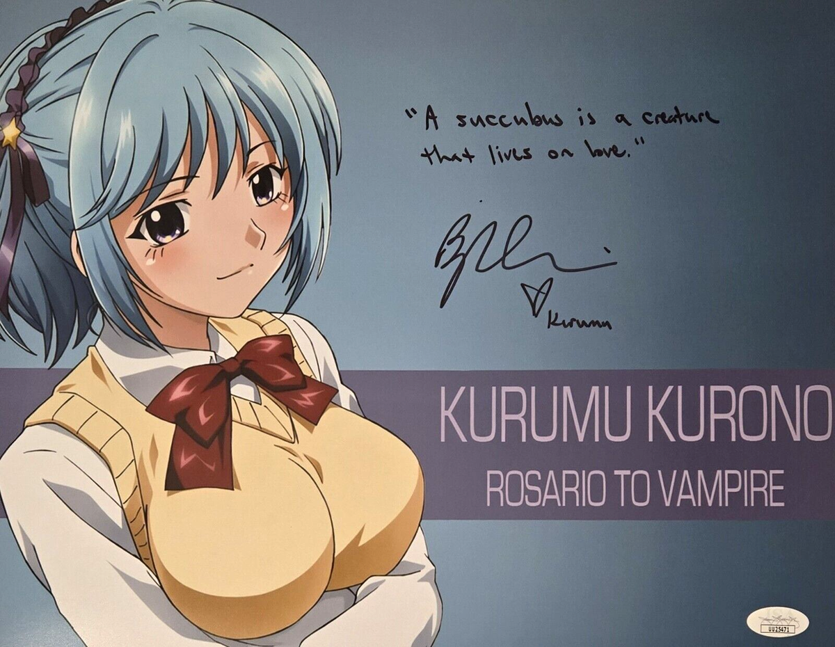 Rosario to Vampire Signed Photo Kurumu Kurono Brina Palencia 11x14 JSA COA  471 | eBay
