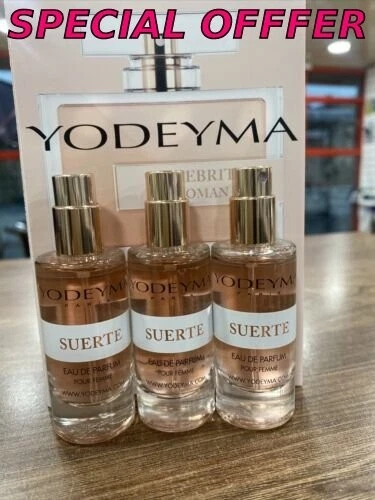 3 X 15ml YODEYMA PARIS PERFUME SUERTE 3 X 15ml. Brand New.