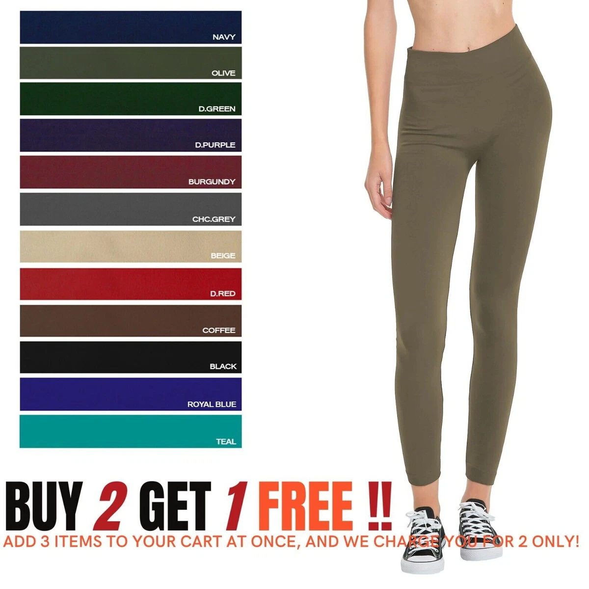 Women's Fleece Lined Leggings Warm Winter Yoga Leggings Thermal