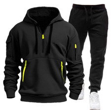 Fall/Winter Men's Tracksuit 2pcs Hoodies pant set Casual Jogging Gym Sweat Suits