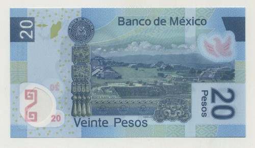 Banconota Messico 20 pesos 10-6-2012 scegli 122 serie S UNC non circolata - Foto 2 di 2