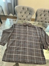 Pierre Cardin Polo Shirt Men  s Shirt Top Striped Size Large Plz See Measurements