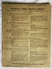 Practical Power Service Library book 1940 engines motors valves fuels vintage