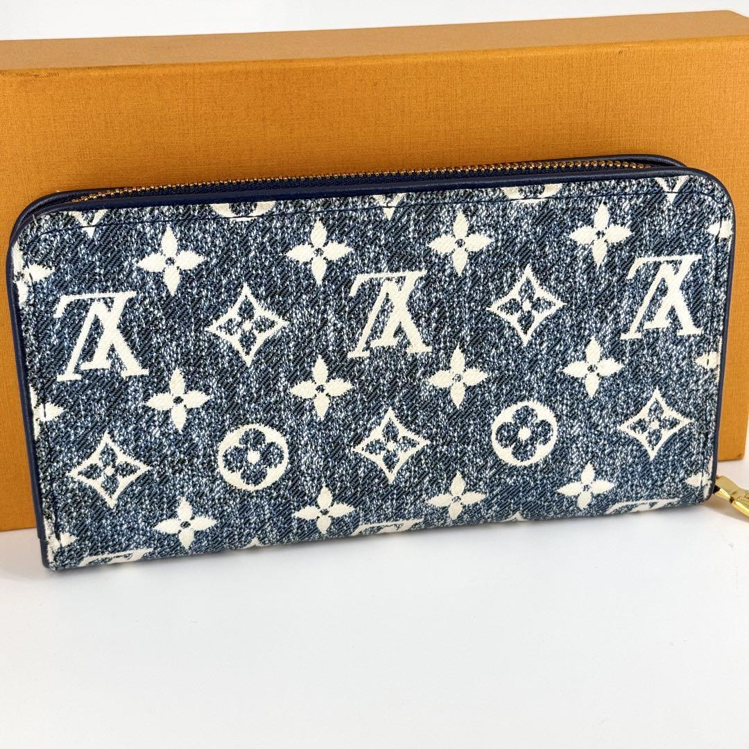 LOUIS VUITTON ウォレット Louis Vuitton Zippy Wallet Monogram Jacquard Denim Long