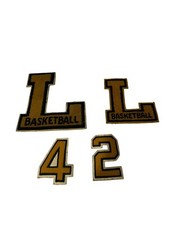 Vintage 1942’s LANE TECH Prep High School Chicago Basketball Letters Patches