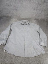 Michael Kors Dress Shirt Mens 16.5 Airsoft Stretch Gray Cotton