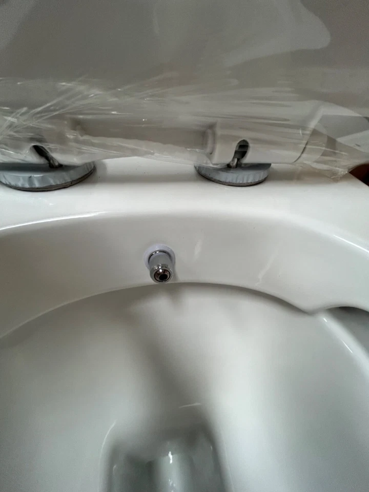 Close Coupled Toilet with Bidet Combined Bidet Toilet Soft Close WC Seat Rimless - Image 2 of 4