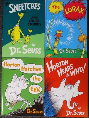 Dr. Seuss Book Lot! 4 Books Never Read Size ~11.25
