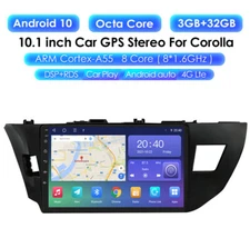 For Toyota Corolla 14-2016 32GB Android Car Stereo Radio GPS Player Carplay DSP