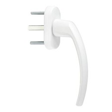 KÖNIG Fenstergriff Rasterolive Fensterolive Kolja Weiß RAL 9016 aus Aluminium