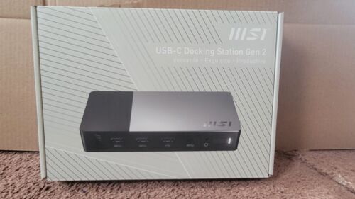 MSI 1P151E001 PC Docking Station Gen2 USB-C 100W PD Charging. - for Notebook NEW - Picture 1 of 3