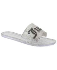 Juicy Couture Womens Hylton Lucite Pool Fashion Sandals NIB Clear Multi Sizes