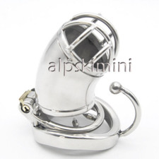 Stainless Steel Belt Male Chastity Device Metal Lock Chastity Cage For Men