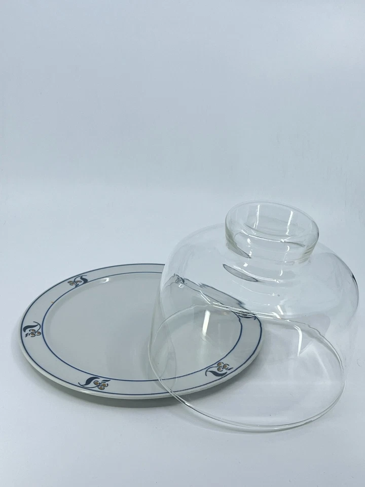 Plato de queso vintage de colección Dansk HOSTESS con cúpula 2 piezas - en caja original MCM Foto 3 de 4